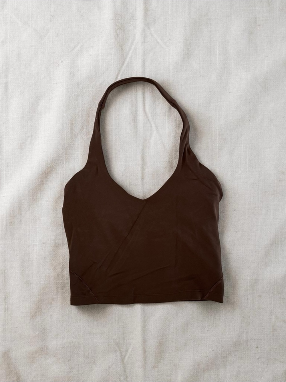Lululemon Align V-Neck Halter Crop Top in Java